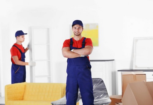 Furniture and boxes prepared for small removals service