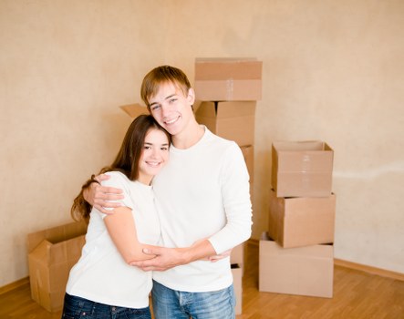 Family furniture and boxes safely stored in a Chessington storage unit