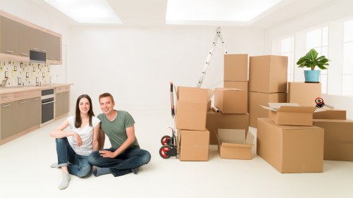 Organized furniture storage space in Chessington